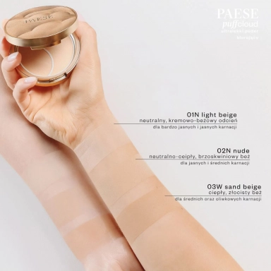 Puder do twarzy prasowany efektem blur Puff Cloud | PAESE