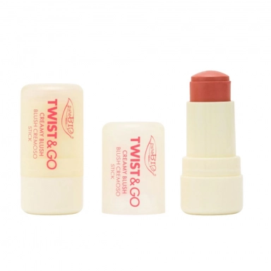 Róż kremowy w sztyfcie TWIST&GO | puroBIO