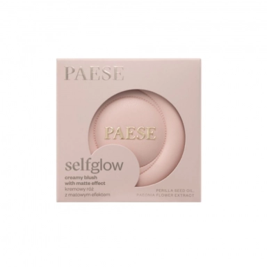 Róż kremowy z matowym efektem SELFGLOW | PAESE