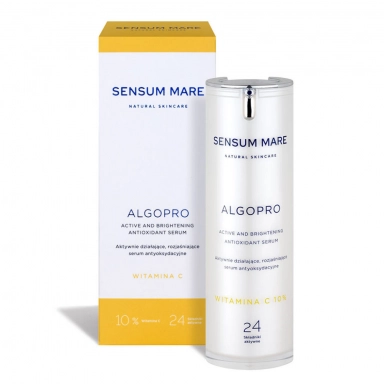 Rozjaśniające serum antyoksydacyjne z witaminą C 10% ALGOPRO | Sensum Mare