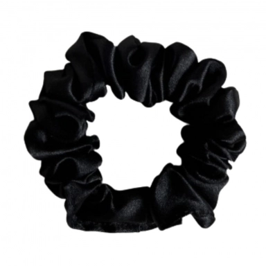Scrunchie jedwabna mini - Black | BoMoye