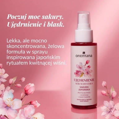 Serum do ciała ujędrniająco - wygładzające SAKURA JAPOŃSKA | Orientana