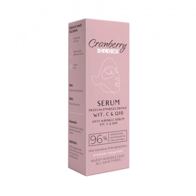 Serum przeciwzmarszczkowe z witaminą C i koenzymem Q10 | Cranberry Glow