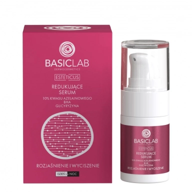 Serum redukujące z kwasem azelainowym 10% Rozjaśnienie i Wyciszenie | BasicLab