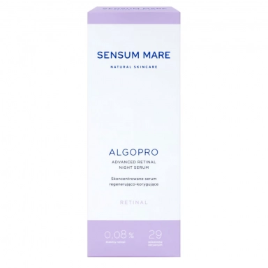 Serum regenerująco - korygujące z retinalem 0,08% i kompleksem fosfo-ceramidowym ALGOPRO | Sensum Mare