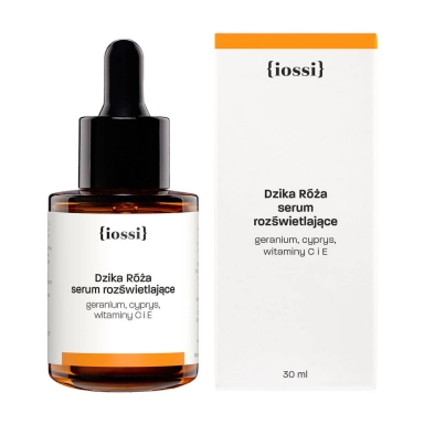 Serum rozświetlające do twarzy z geranium, cyprysem, witaminami C i E | iossi