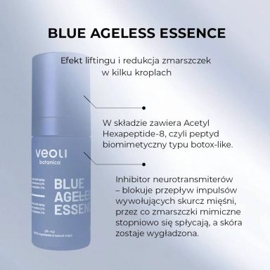 Serum z czystym peptydem miedziowym 0,5% BLUE AGELESS ESSENCE | Veoli Botanica