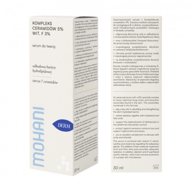 Serum z kompleksem ceramidów 5% i wit F3% | Mohani