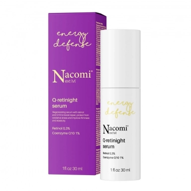 Serum z retinolem i koenzymem Q10 Q-Retinight NEXT LEVEL | Nacomi
