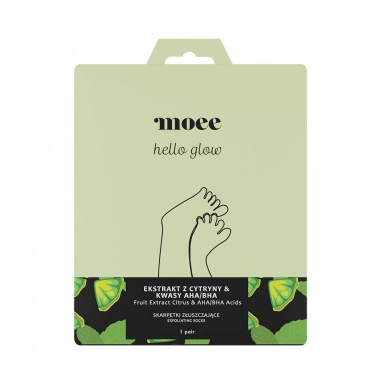 Skarpetki złuszczające z ekstraktem z cytryny i kwasami AHA/BHA | Moee