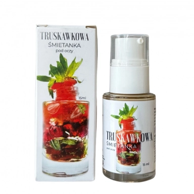 Śmietanka truskawkowa pod oczy z ceramidami | Trawiaste