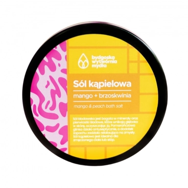 Sól do kąpieli Mango- Brzoskwinia | Bydgoska Wytwórnia Mydła