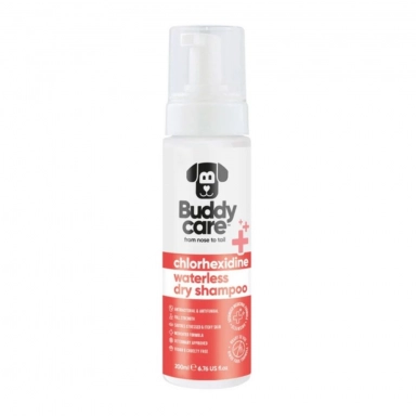 Suchy szampon dla psów z chlorheksydyną | Buddy Care