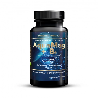 Suplement diety - Magnez AquaMag z wit. B6 | Intenson
