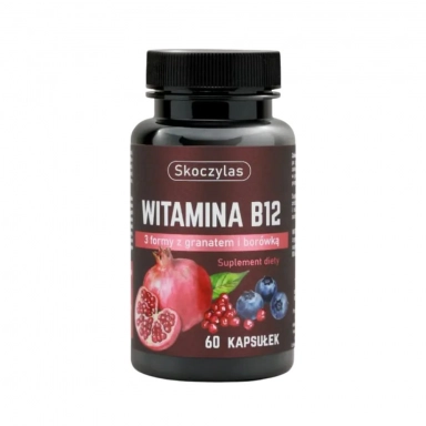 Suplement diety - Witamina B12 - 3 formy z granatem i borówką | Marek Skoczylas