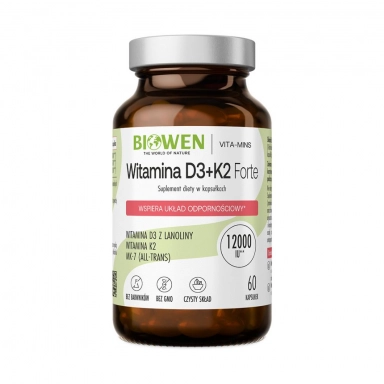 Suplement diety - Witamina D3+K2 Forte | Biowen