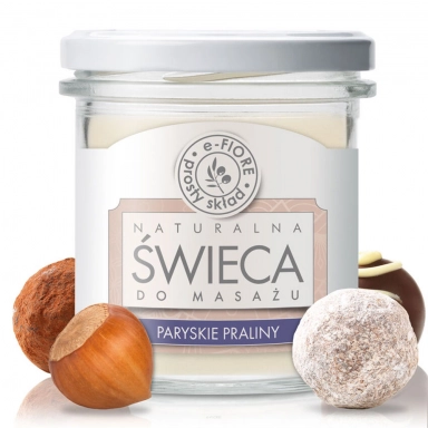 Świeca do masażu - Paryskie praliny | e-FIORE