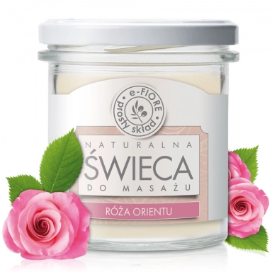 Świeca do masażu - Róża orientu | e-FIORE