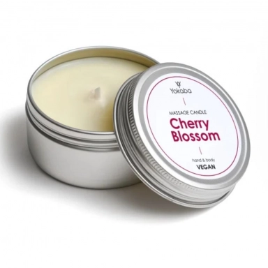 Świeca do masażu wiśniowa Cherry Blossom Massage Candle | Yokaba