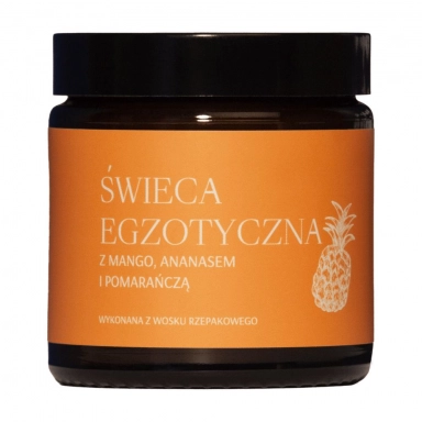 Świeca rzepakowa - Mango, Ananas i Pomarańcza | Mglife