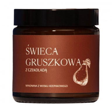 Świeca rzepakowa - Gruszka z Czekoladą | Mglife