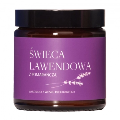 Świeca rzepakowa - Lawenda z Pomarańczą | Mglife