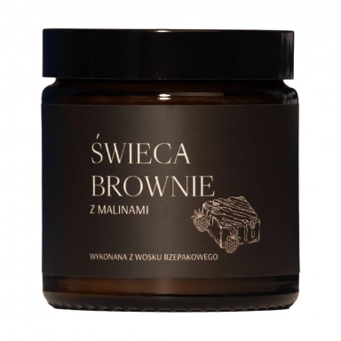 Świeca rzepakowa - Brownie z Malinami | Mglife