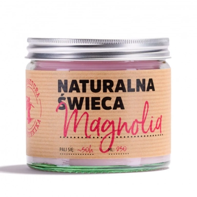 Świeca sojowa Magnolia | Manufaktura Bursztynnika