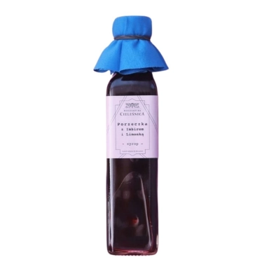 Syrop z czarnej porzeczki z imbirem i limonką | Manufaktura Cieleśnica