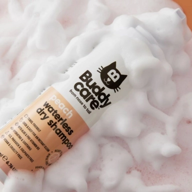 Szampon dla kotów bez spłukiwania z aloesem i prowitaminą B5 | Buddy Care