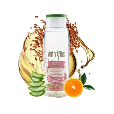 Szampon do częstego mycia włosów z keratyną i ekstraktem z lnu | Anthyllis