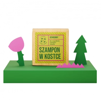 Szampon ochronny w kostce Leśna róża | Cztery Szpaki