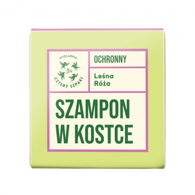 Szampon w kostce Leśna Róża - ochronny | Cztery Szpaki