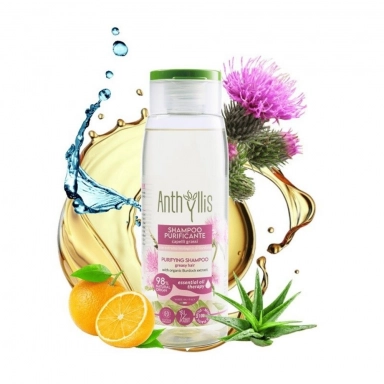 Szampon do włosów przetłuszczających się z wyciągiem z łopianu | Anthyllis