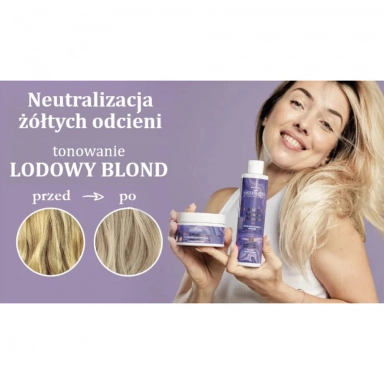 Szampon tonujący przeciw żółtym odcieniom Lodowy blond | MaterNatura