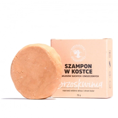 Szampon w kostce Brzoskwinia | Manufaktura Bursztynnika