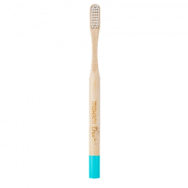 Szczoteczka bambusowa do zębów - turkusowa | Mohani