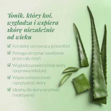 Tonik do twarzy wygładzająco - kojący aloesowy | Orientana