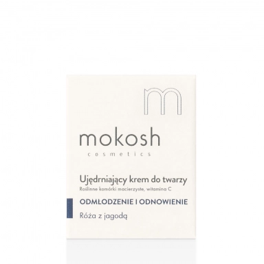 Ujędrniający krem do twarzy anti-aging Róża z Jagodą | Mokosh