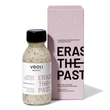 Wygładzający peeling z pestkami owoców do twarzy Erase The Past | Veoli Botanica