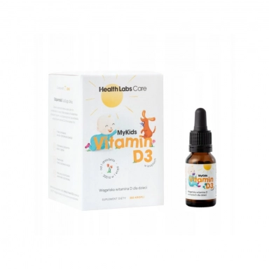 Wegańska witamina D w kroplach dla dzieci - MyKids Vitamin D3 | Health Labs Care