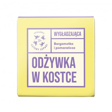 Odżywka do włosów w kostce Bergamotka i Pomarańcza - wygładzająca | Cztery Szpaki