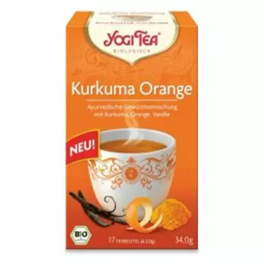 Herbata Ekspresowa Kurkuma Pomarańcza | Yogi Tea