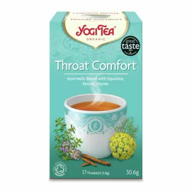 Herbata ajuwerdyjska Na Gardło THROAT COMFORT | Yogi Tea
