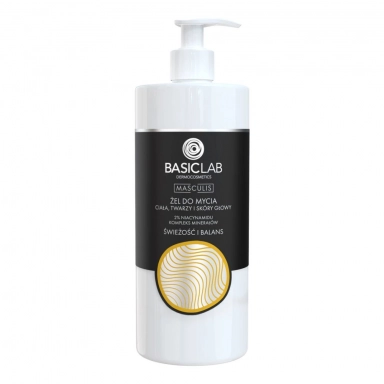 Żel do mycia ciała, twarzy i skóry głowy Masculis | BasicLab