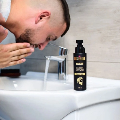 Żel do mycia twarzy z aktywnym węglem | Sattva