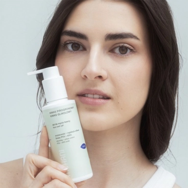 Żel do mycia twarzy z kwasem pirogronowym i glikolowym | Mohani