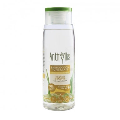 Żel pod prysznic tonizujący z aloesem, miętą i cytryną | Anthyllis