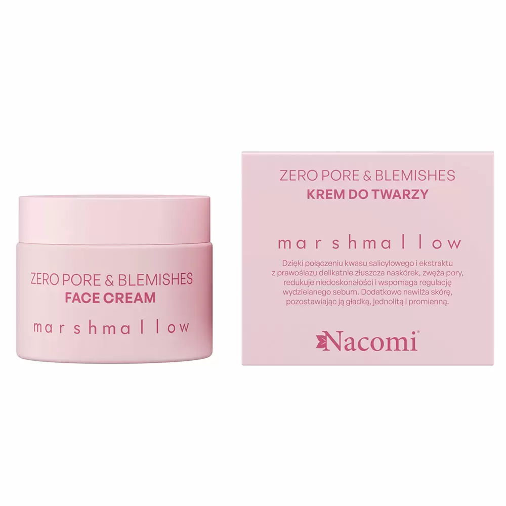 Zero pore & blemishes Krem do twarzy MARSHMALLOW | Nacomi