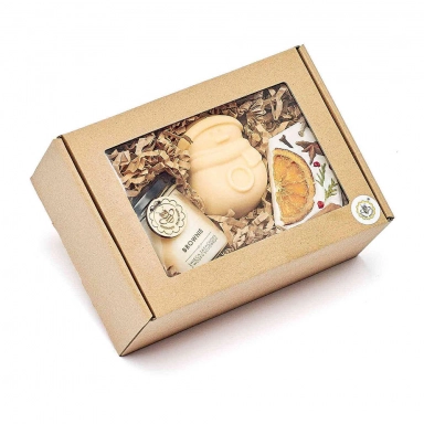 Zestaw prezentowy Bałwanek | Miodowa Mydlarnia